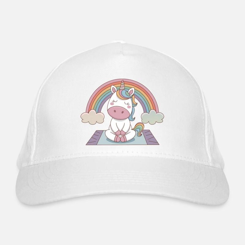 Yoga Einhorn Bio-Baseballkappe