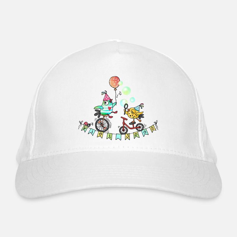 High wire acrobats - Organic Baseball Cap - white