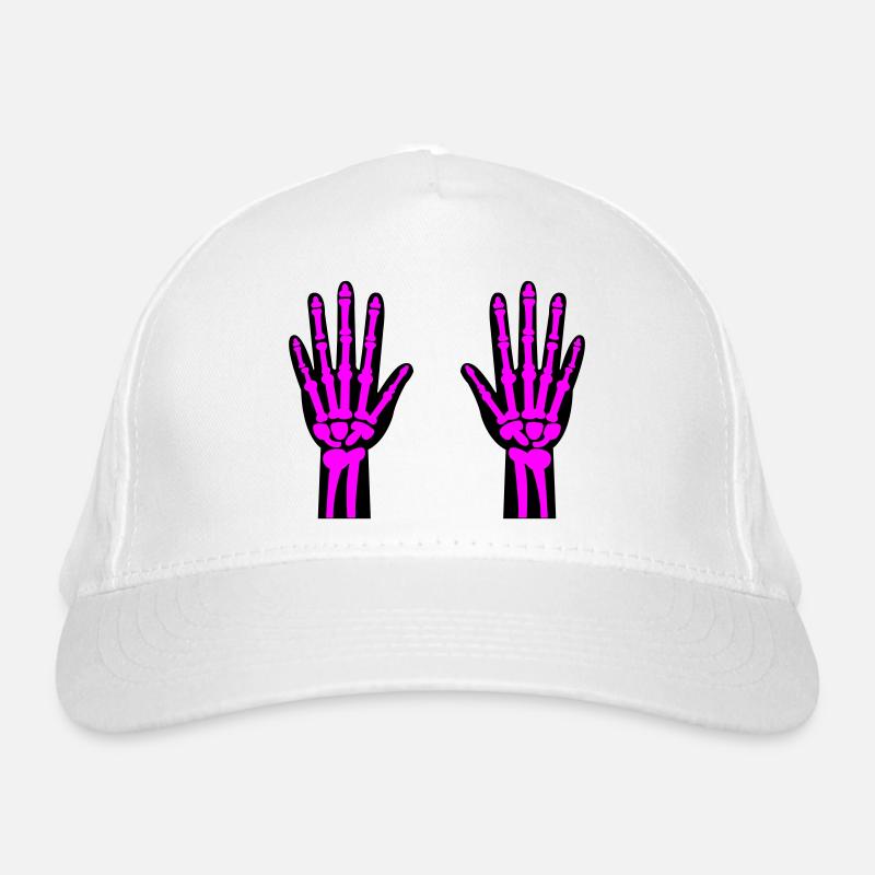 Mains Squelette 02 Casquette classique bio
