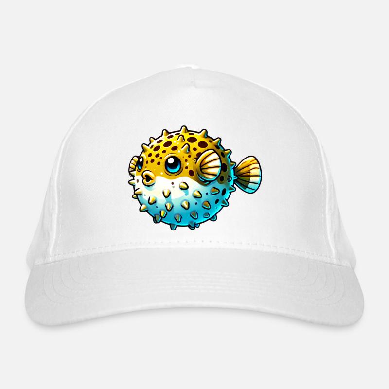 Kugelfisch Bio-Baseballkappe