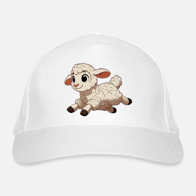 Lamm-Sprünge Bio-Baseballkappe