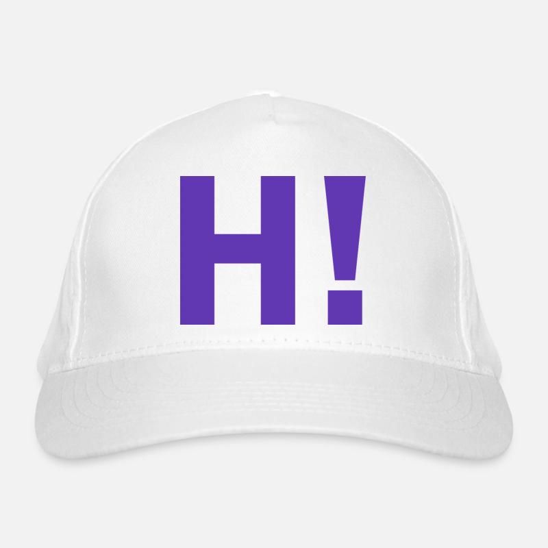H-Ausrufezeichen Bio-Baseballkappe