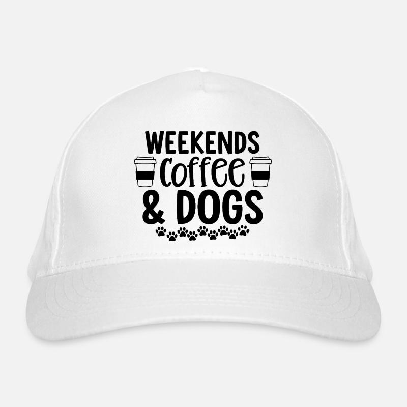 Wochenenden Kaffee Und Hunde Bio-Baseballkappe
