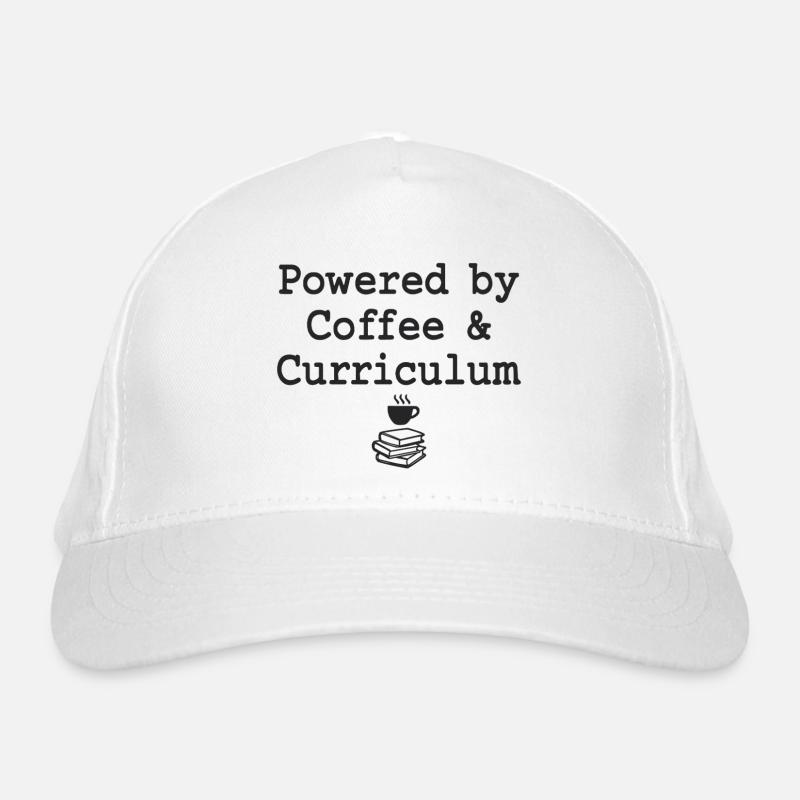 Powered by Coffee & Curriculum Coffee Statement Bio-Baseballkappe