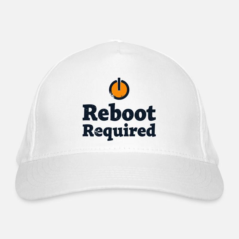 REBOOT REQUIRED Restart Required Organic Baseball Cap