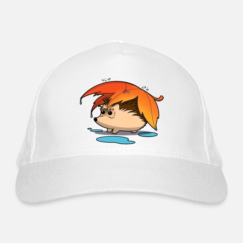 Hérisson sous parapluie feuillu Casquette classique bio