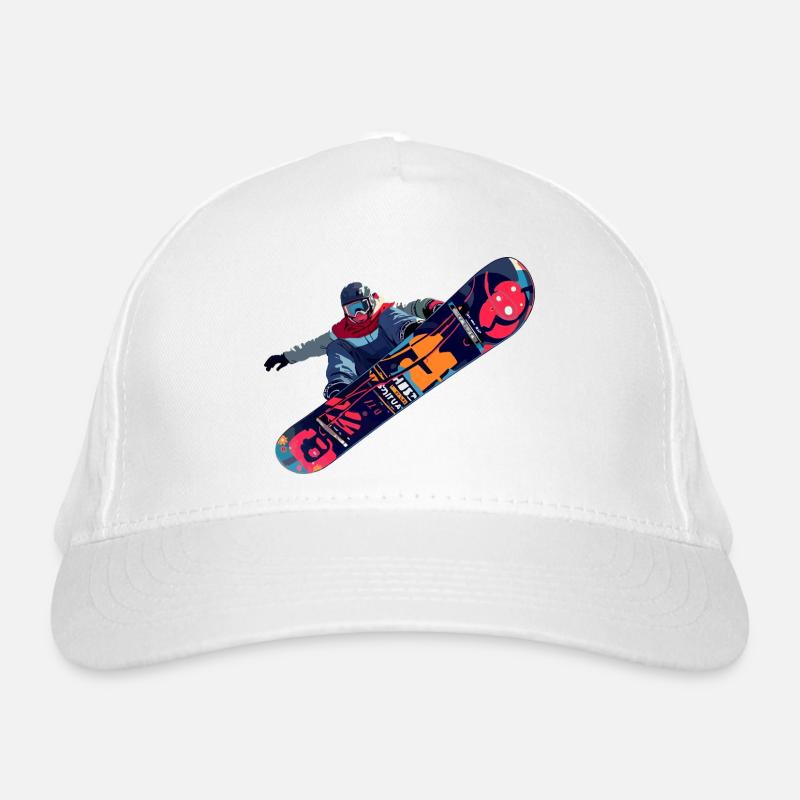 Snowboard Bio-Baseballkappe