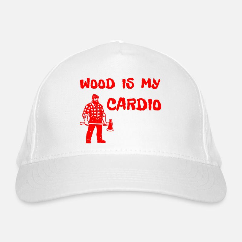 Le bois est mon cardio - Conception de la hache de bûcheron Casquette classique bio