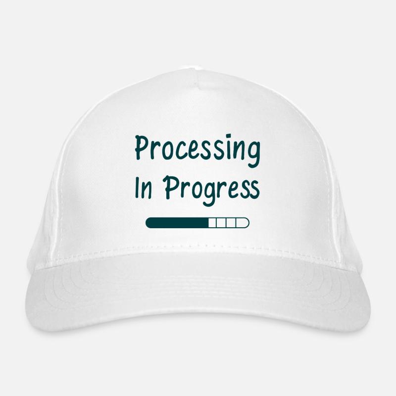 Processing In Progress Loading Bar Statement Organic Baseball Cap