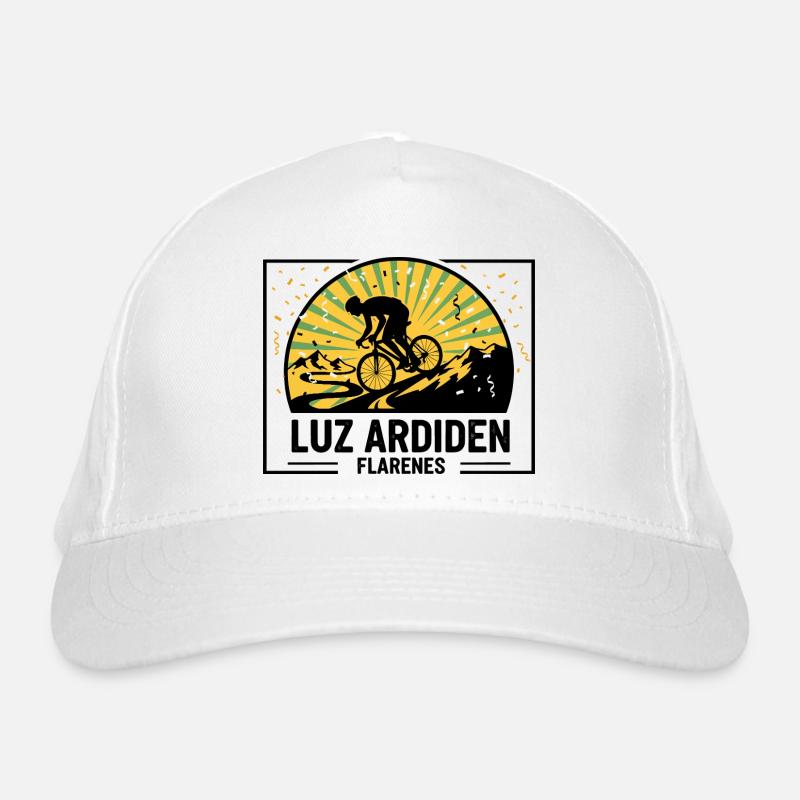 Luz Ardiden Pyrenees Cycling Switchbacks Art Organic Baseball Cap