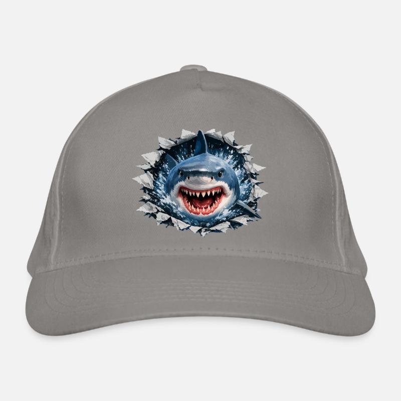 Breaking Shark Outbreak Design Bio-Baseballkappe