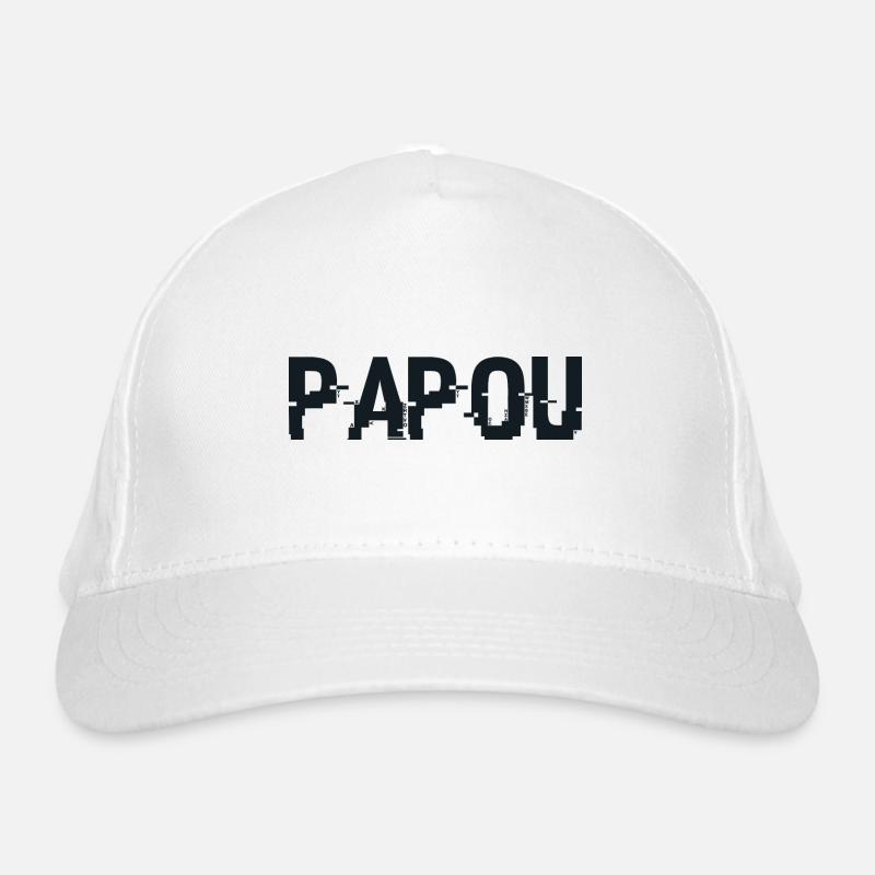 Super Papua . Papa Vatertagsgeschenk Bio-Baseballkappe