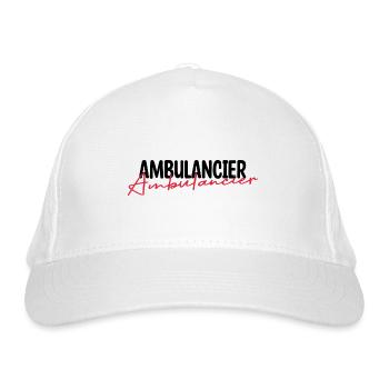 Ambulancier. - Casquette classique bio - blanc - Devant