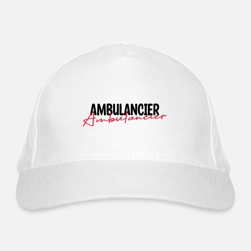 Ambulancier. Casquette classique bio