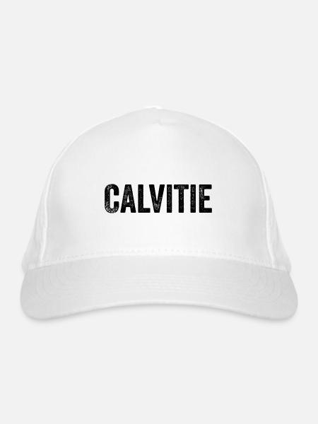 Baldness - Organic Baseball Cap - white - Front