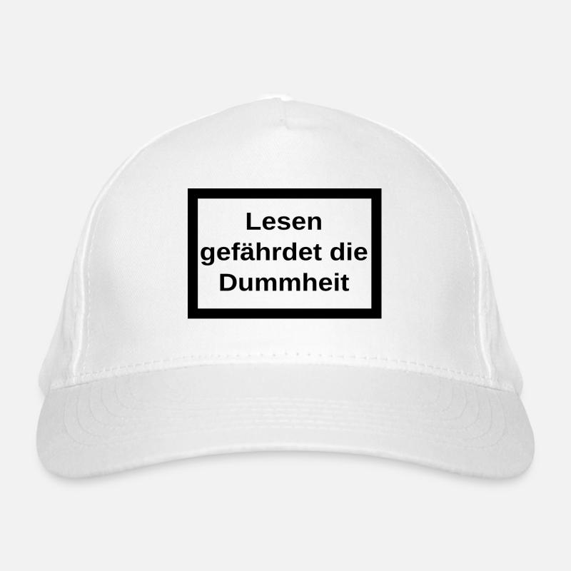 Lesen gefährdet die Dummheit Bio-Baseballkappe