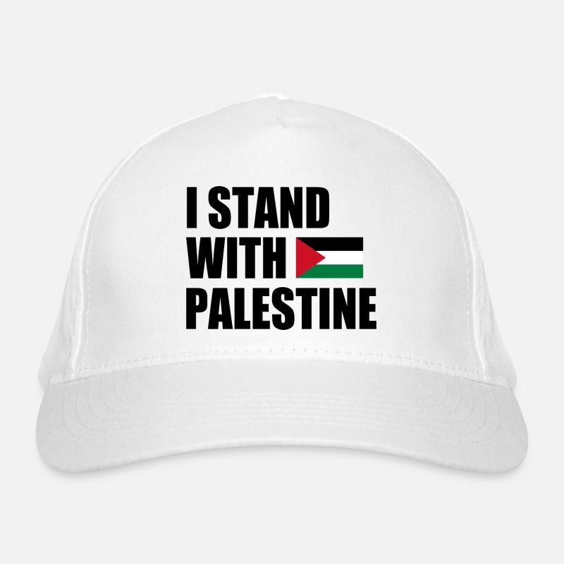I stand with palestine Bio-Baseballkappe