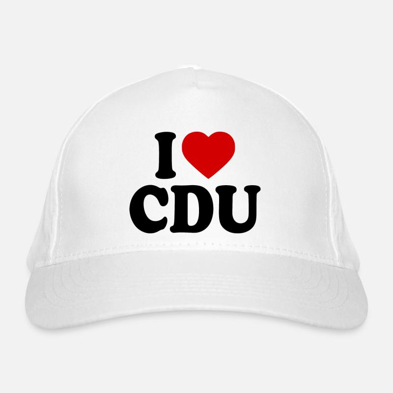 I love cdu Organic Baseball Cap