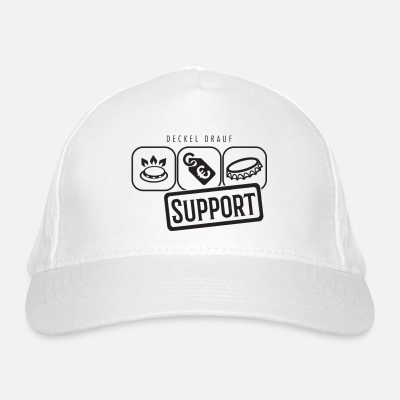 Gaspreis Deckel Support Piktogramm Bio-Baseballkappe
