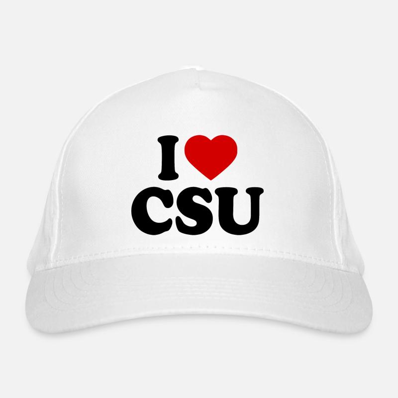 I love csu Organic Baseball Cap