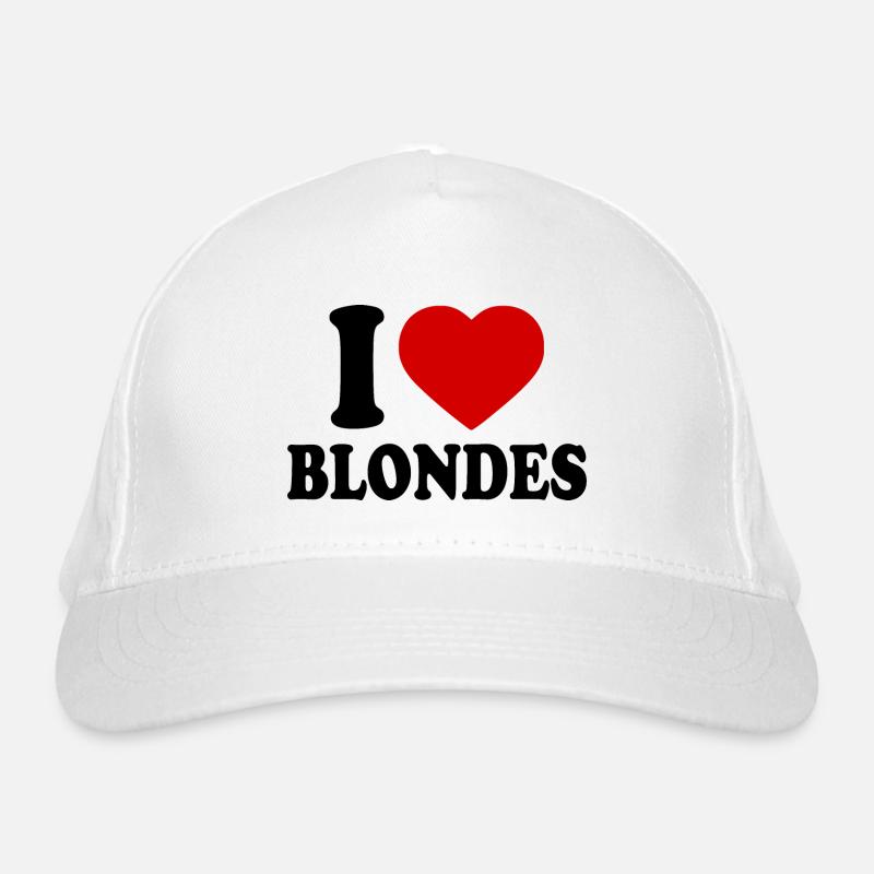 I love blondes - Casquette classique bio - blanc