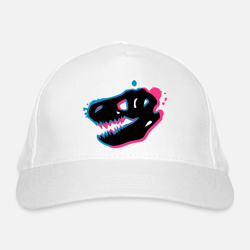T Rex Skull 3-D Organic Baseball Cap