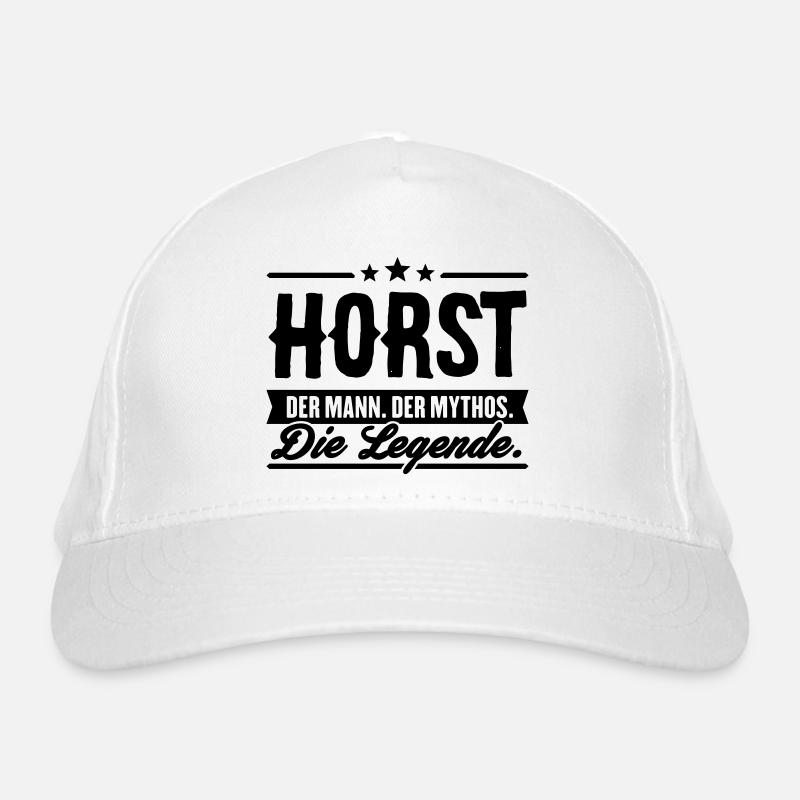 Man Myth Legend Horst Organic Baseball Cap