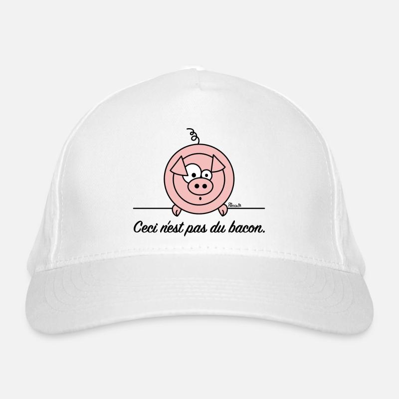 Cochon, Pas du Bacon, Végan Casquette classique bio