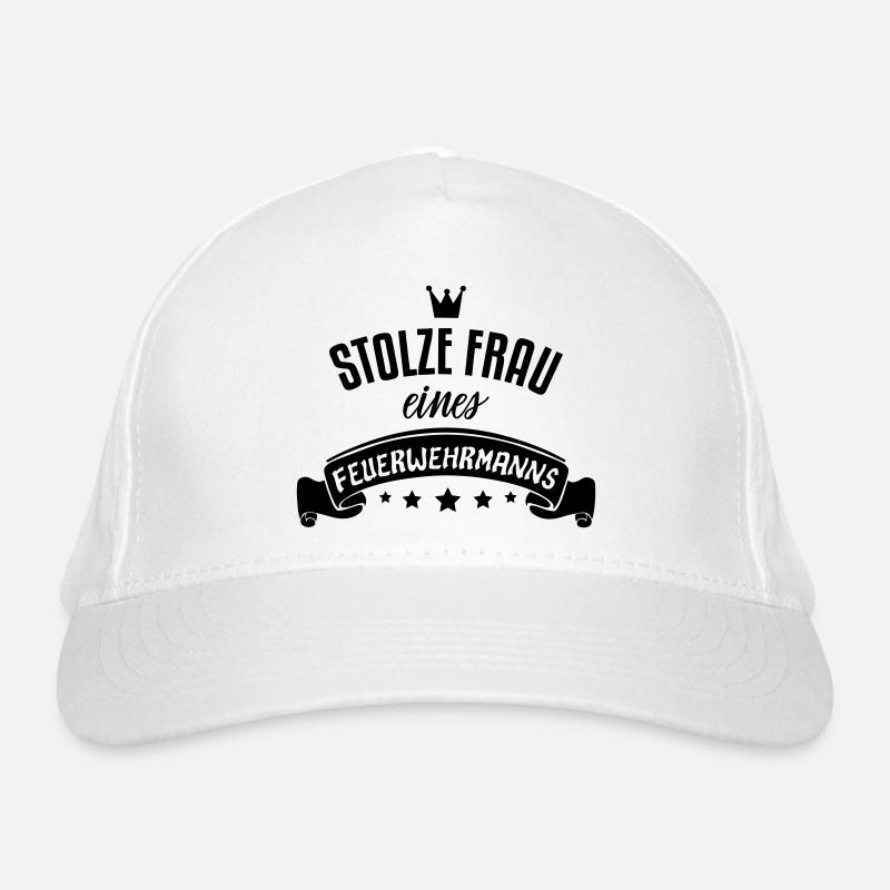 frau feuerwehrmann Bio-Baseballkappe