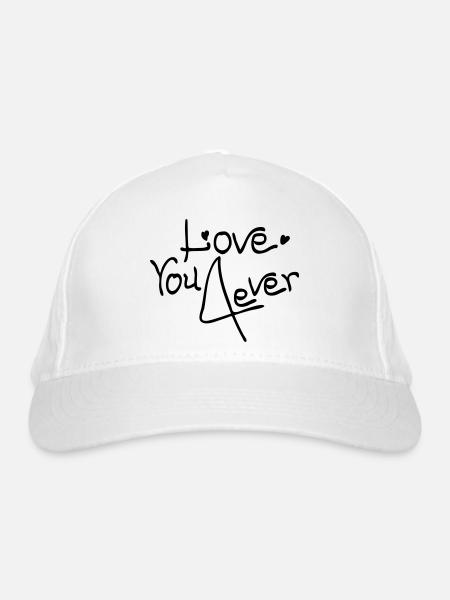 Aimez-vous 4Ever - Casquette classique bio - blanc - Devant