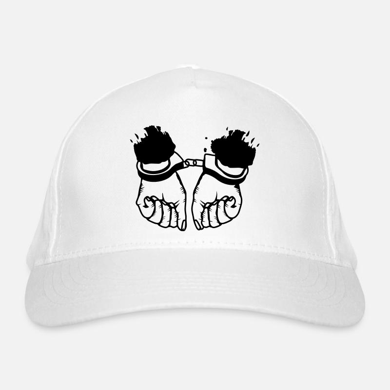 Hands and handcuffs Organic Baseball Cap
