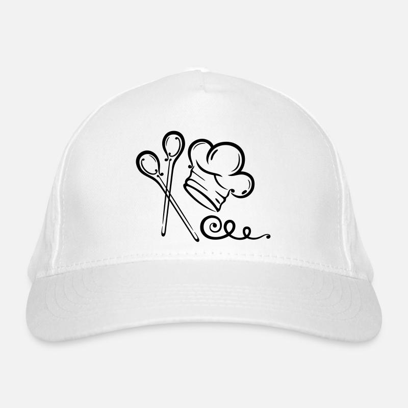 Chapeau de chef, cuillère Casquette classique bio