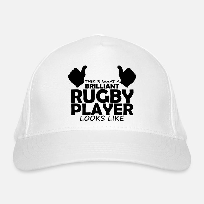 brilliant rugby player Organic Baseball Cap