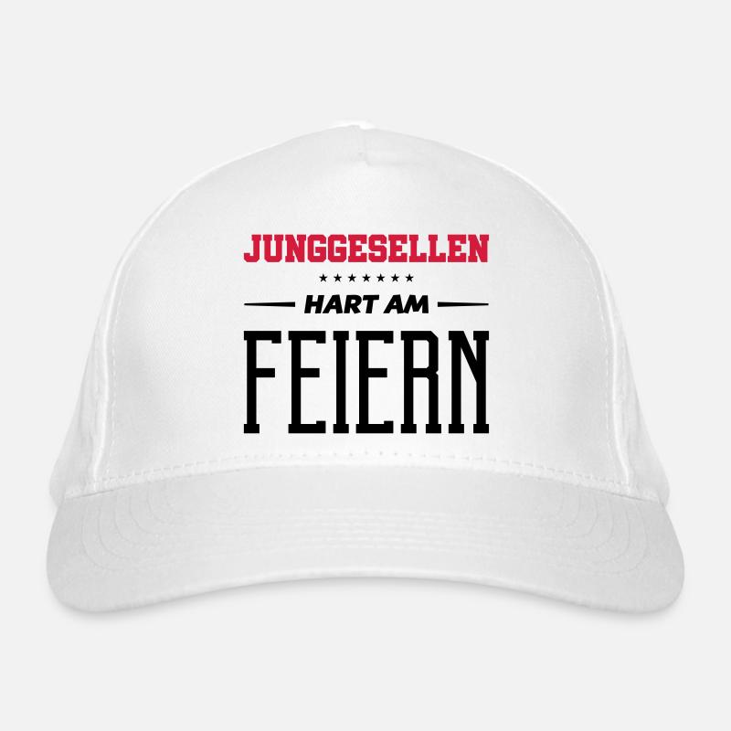 junggesellen hart am feiern Bio-Baseballkappe