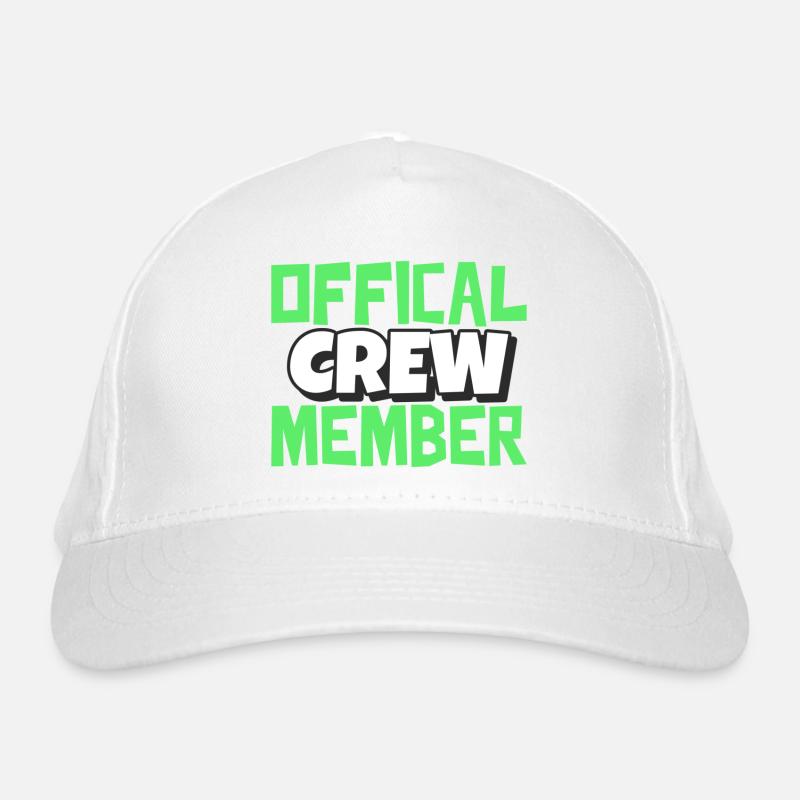 Conception officielle des membres d'équipage Casquette classique bio