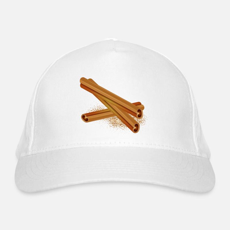 Three nice cinnamon sticks with cinnamon powder Organic Baseball Cap