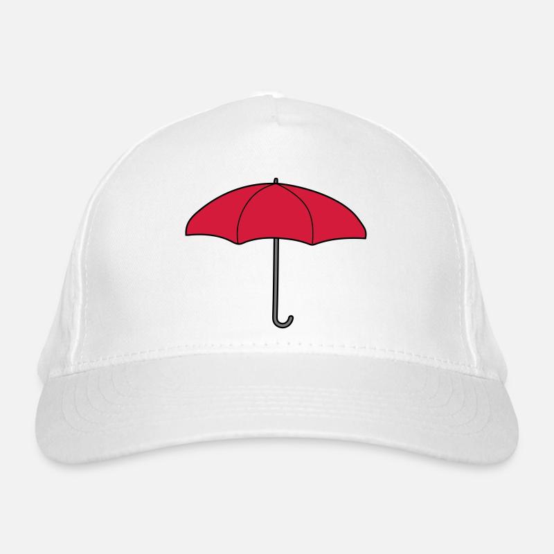 Red Umbrella Design Organic Baseball Cap