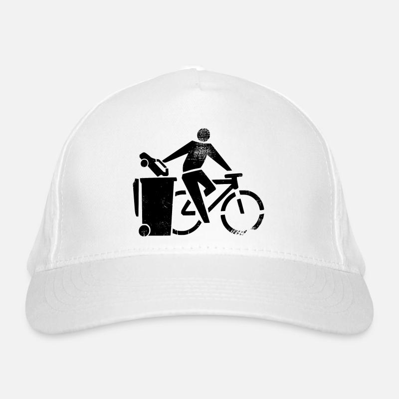 fahrrad statt auto Bio-Baseballkappe