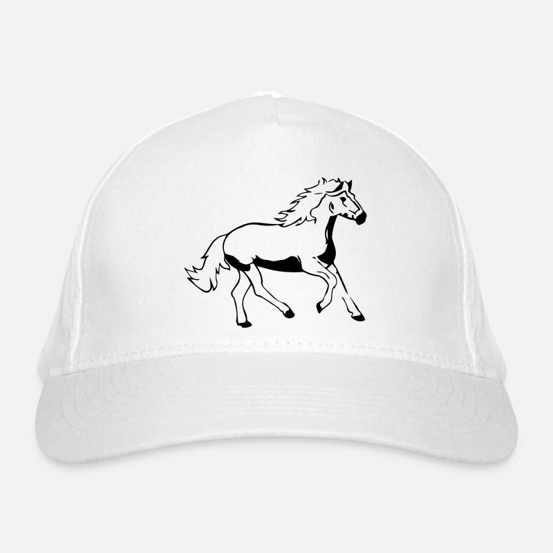 cheval - Casquette classique bio - blanc