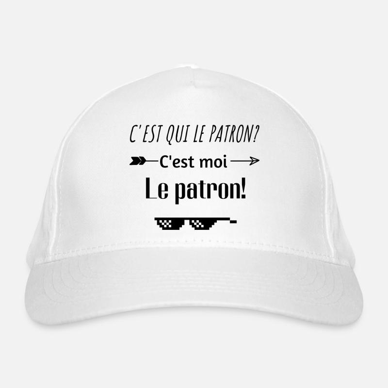 C'est qui le patron C'est moi le patron humour Casquette classique bio