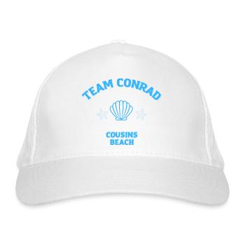 Team Conrad Cousins Beach Der Sommer, den ich gedreht habe - Bio-Baseballkappe - Weiß - Vorne
