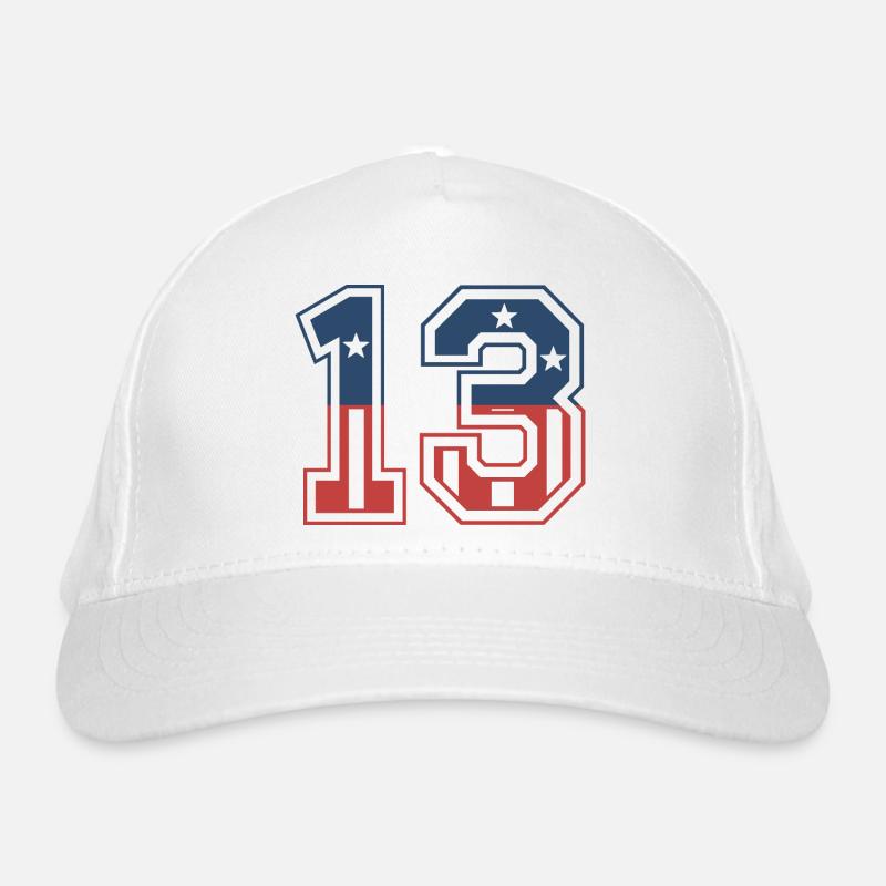Numéro 13 États-Unis Casquette classique bio