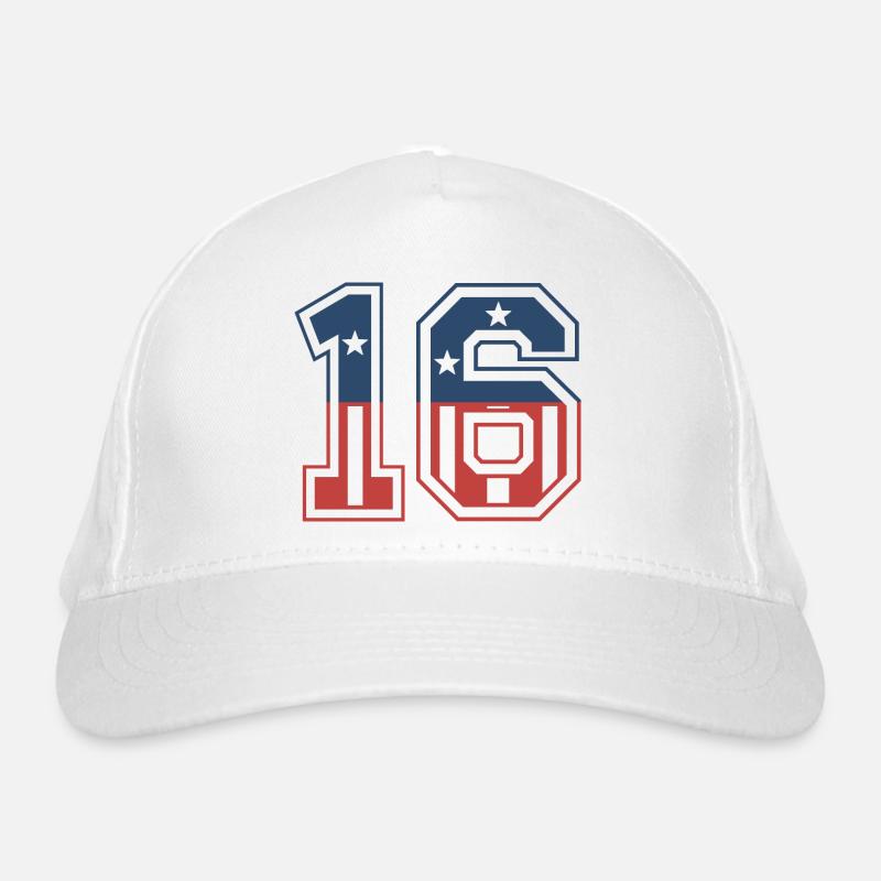 Numéro 16 États-Unis Casquette classique bio