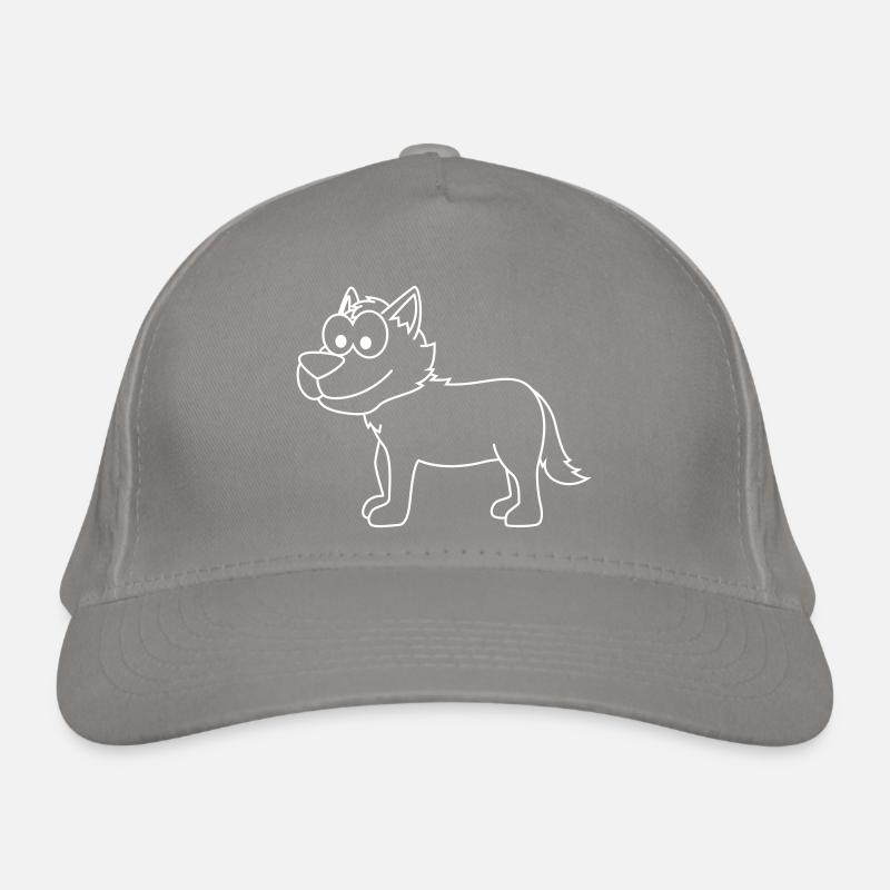 Loup Comic Animal Casquette classique bio