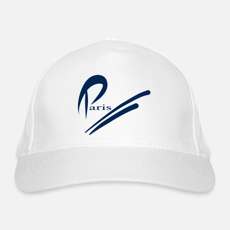 Paris Design - Blau Bio-Baseballkappe