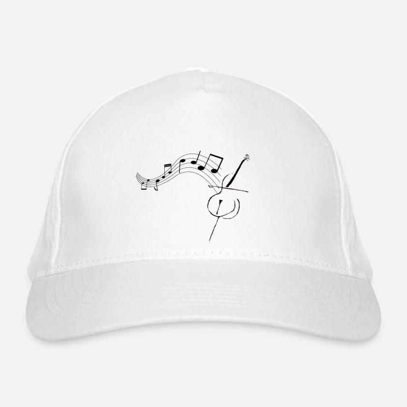Violoncelle avec notes1 Casquette classique bio