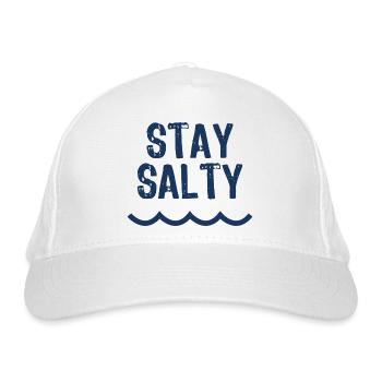 Stay salty - Casquette classique bio - blanc - Devant