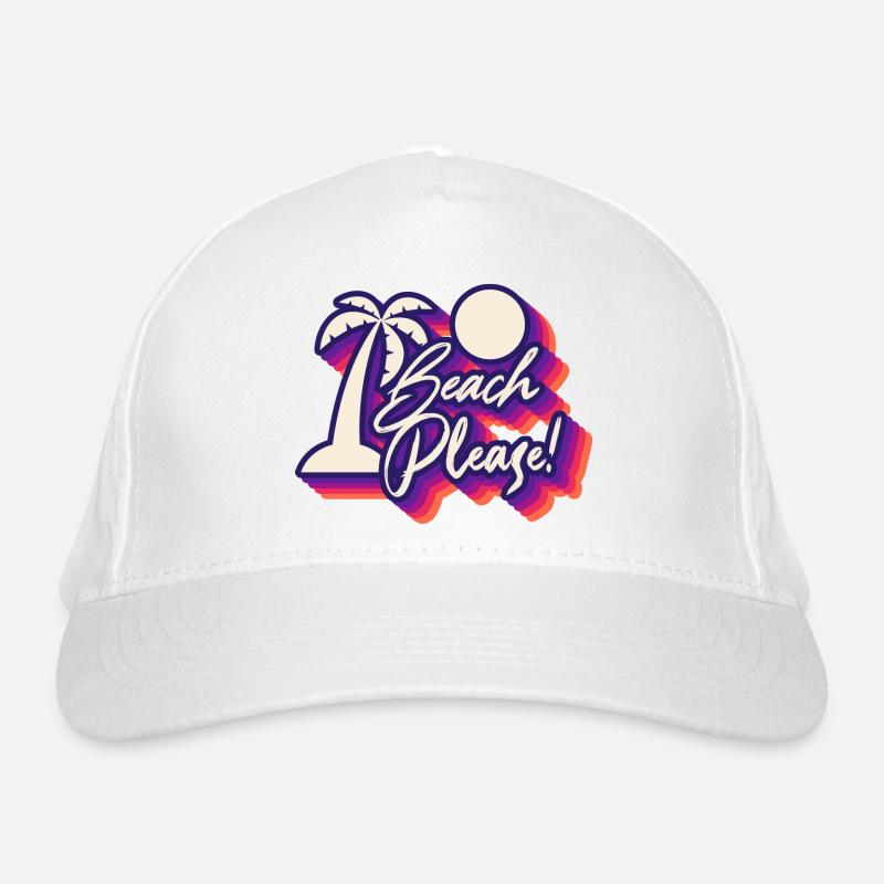 Plage s’il vous plaît! Vacation Vibes Paradis tropical Casquette classique bio
