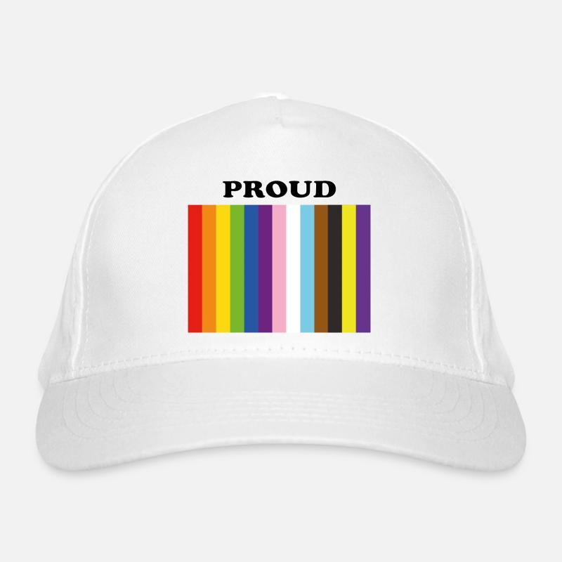 Proud Inclusive Pride Farben Bio-Baseballkappe