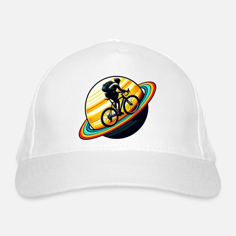 Cycliste sur Saturne Casquette classique bio